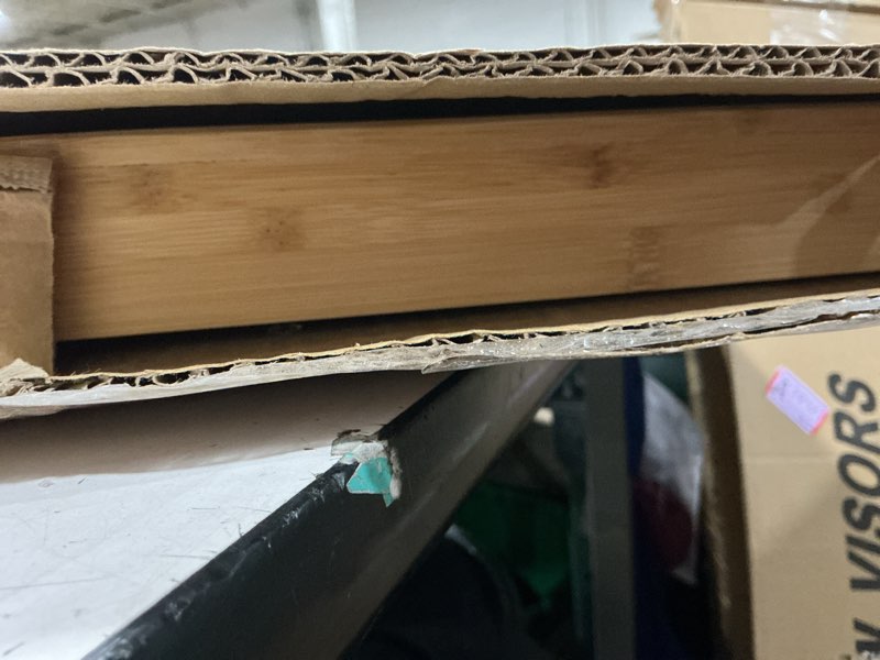 Condition photo showing Good Condition for bamboo 3 tier shoe rack bench, premium shoe organizer or entryway bench, perfect for shoe cubby, entry bench, bathroom bench, entryway organizer, hallway or living room
