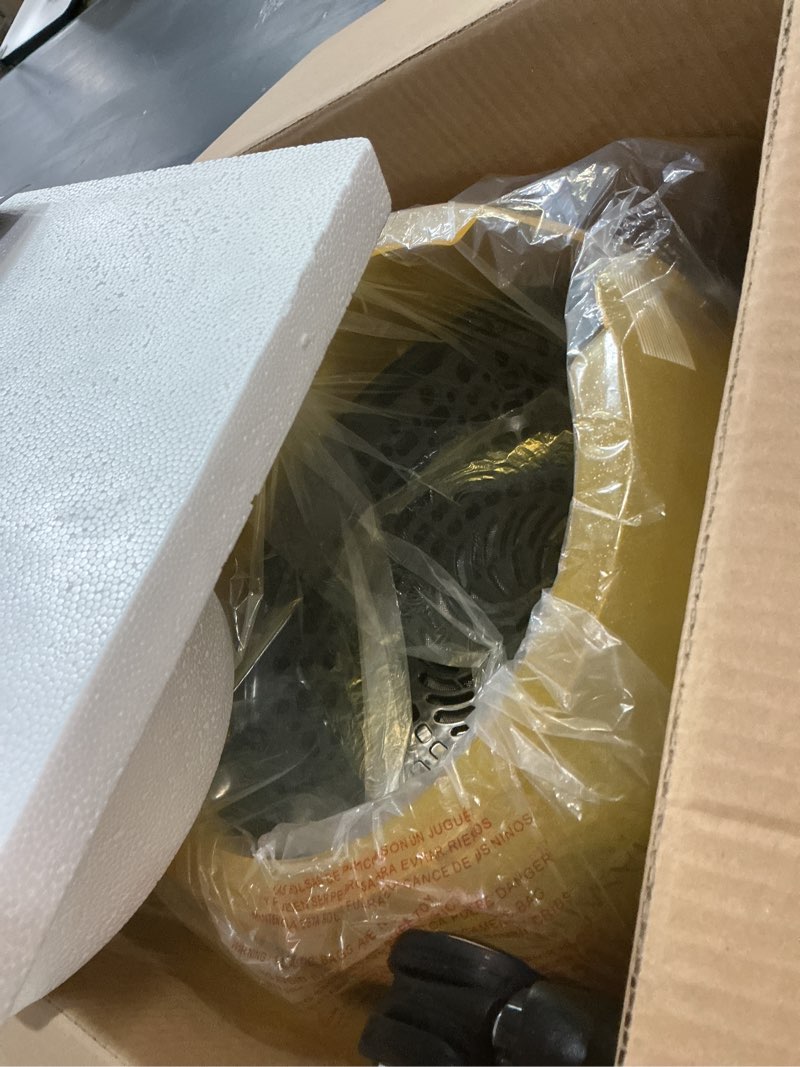 Condition photo showing Good Condition for TASALON Gold Portable Hooded Hair Dryer for Home, Standing 1875w Ionic Hooded Dryer on Wheels with Hood, Professional Adjustable Height Sit Under Bonnet Dryer for Women and Beauty Salon