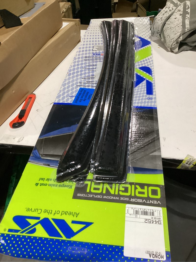 Condition photo showing New/Like New for auto ventshade [avs] outside mount rain guards for 2018 - 2026 honda odyssey | window vent visors, 4 pcs. - smoke | 94452