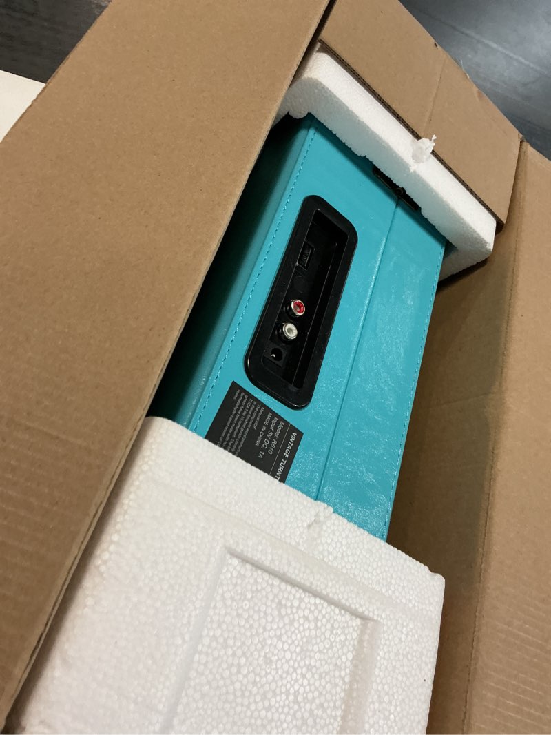 Condition photo showing Good Condition for Record Player 3 Speed Bluetooth Portable Suitcase Vinyl Player with Built-in Speakers Turntable Enhanced Audio Sound PU Leather Vintage