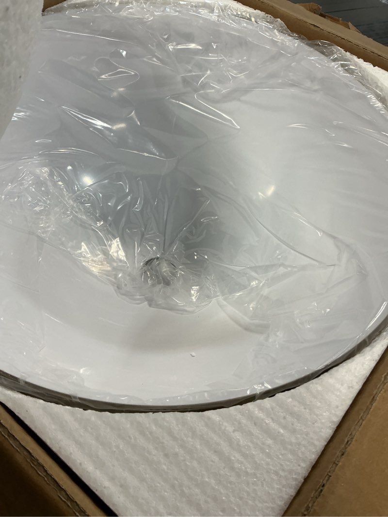 Condition photo showing Good Condition for Gold Pendant Lights Kitchen Island, 16 Inch Gold Dome Pendant Light, Modern Farmhouse Pendant Light for Kitchen Island, Dining Room, Cafe, Bar, 2 Pack Gold+White 16"x2