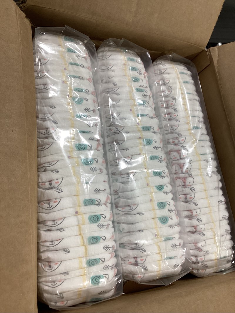 Condition photo showing New/Like New for kirkland signature diapers, size 4 (22-37 pounds), 198 count size 4 198