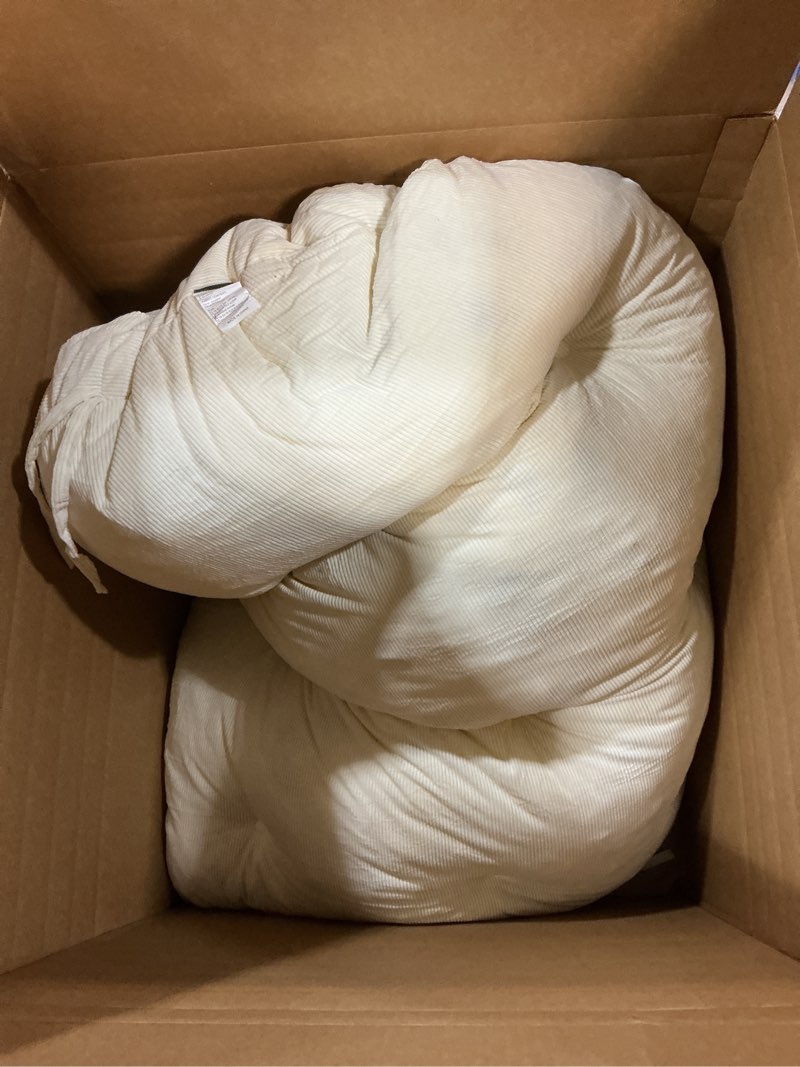 Condition photo showing item condition for idee-home papasan chair cushion, circle papasan chair cushion with corduroy cover (without chair) fo
