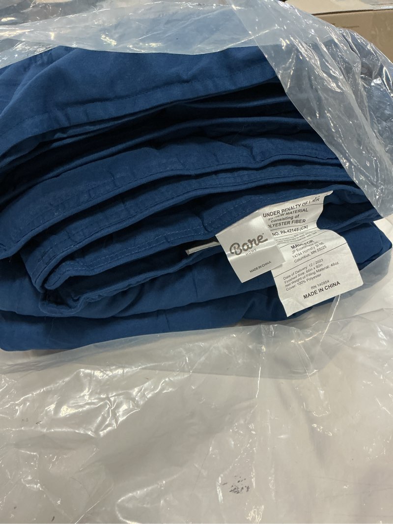 Condition photo showing Good Condition for bare home comforter set - ultra-soft - goose down alternative - premium 1800 series - all season warmth (twin/twin xl, dark blue) twin/twin xl 15 - dark blue