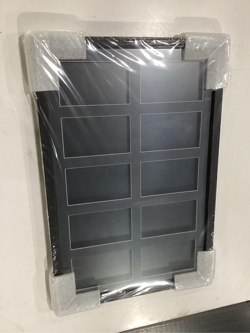Condition photo showing New/Like New for framepro psa graded card display frame, wall mount baseball trading card display case only fit for psa slabs, display for basketball football hockey pokemon mtg yugioh cards 10 psa 10 psa cards