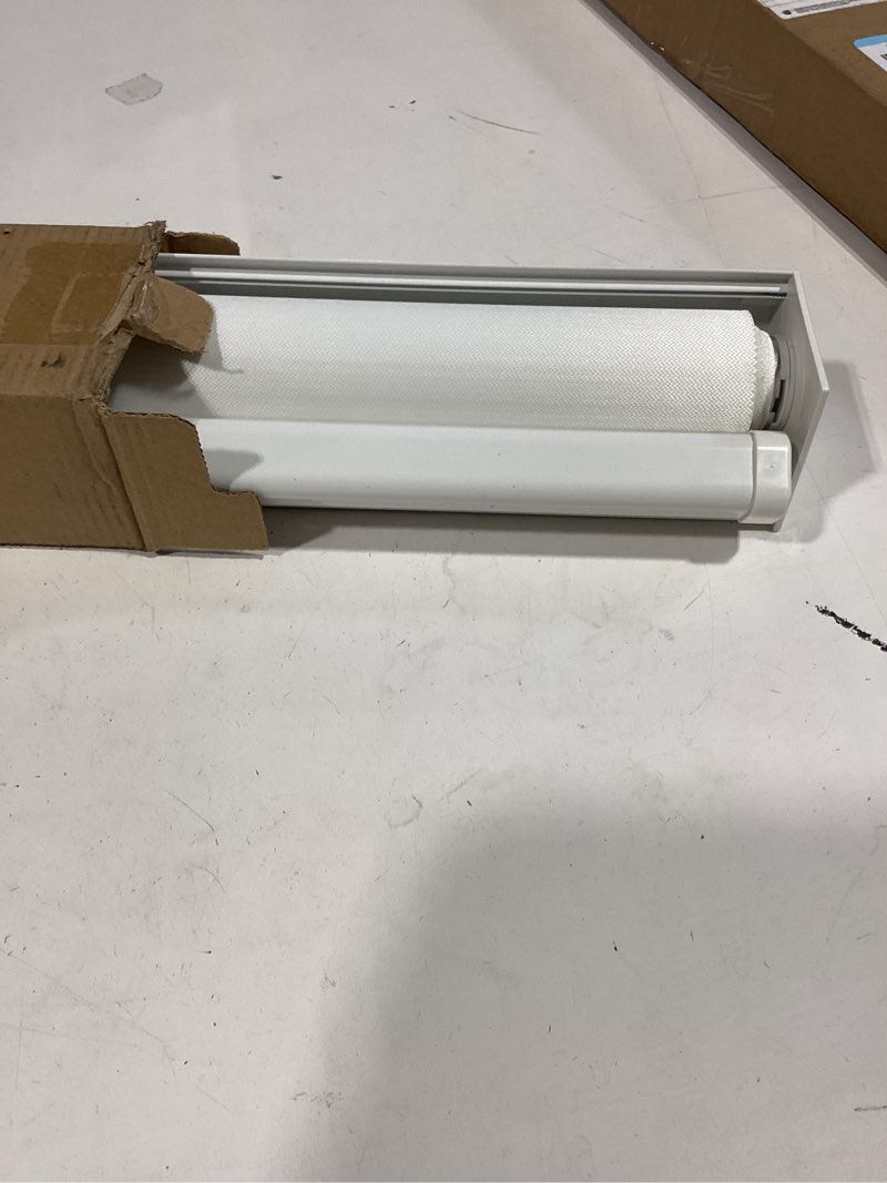 Condition photo showing New/Like New for chrisdowa cordless zebra blinds for windows, dual layer free-stop light filtering window roller shades, pull down privacy zebra shades for home, office, bedroom, door (29" w x 72" h, white) 29"w x 72"h white