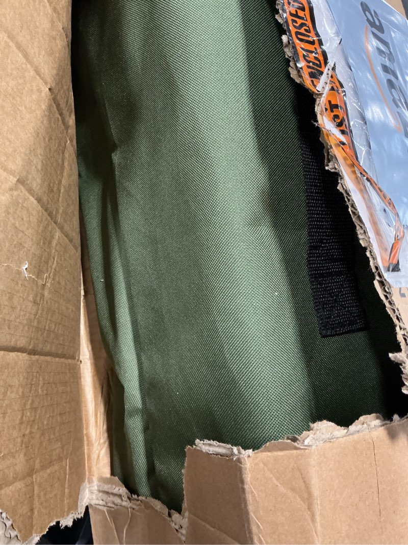 Condition photo showing Good Condition for Oversized Camping Chair Padded Camping Chairs Heavy-Duty Foldable Camping Chairs with Cup Holder and Cooler Bag Portable Lawn Chair for Sports Outdoors-Support 450LBS, Green Green Single Pack