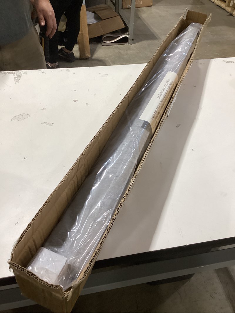 Condition photo showing New/Like New for lazblinds cordless roman shades for windows, blackout room darkening thermal insulated window blinds, lightweight fabric blinds for indoor windows, 44" w x 60" h, grey blackout - grey 44" w x 60" h