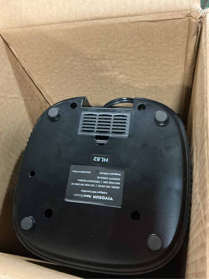 Condition photo showing As Is for VIVOSUN AeroStream H05 Intelligent Wi-Fi Humidifier, 1.32 Gal / 5 L Humidifier with Temp & Humidity Probe, Smart Remote Control, Designed for Growers