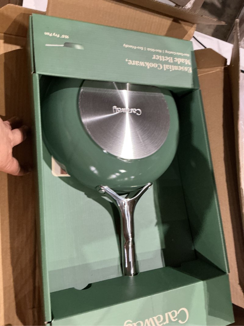 Condition photo showing Good Condition for caraway nonstick ceramic frying pan (2.7 qt, 10.5") - non toxic, ptfe & pfoa free - oven safe & compatible with all stovetops (gas, electric & induction) - sage