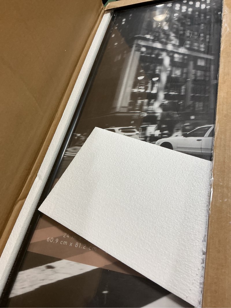 Condition photo showing Good Condition for Americanflat 8x10 Picture Frame with Shatter-Resistant Glass - Streamline Collection - Thin Border Photo Frame for Wall and Tabletop Display - Hanging Hardware and Easel Back Included - Black Black 8x10