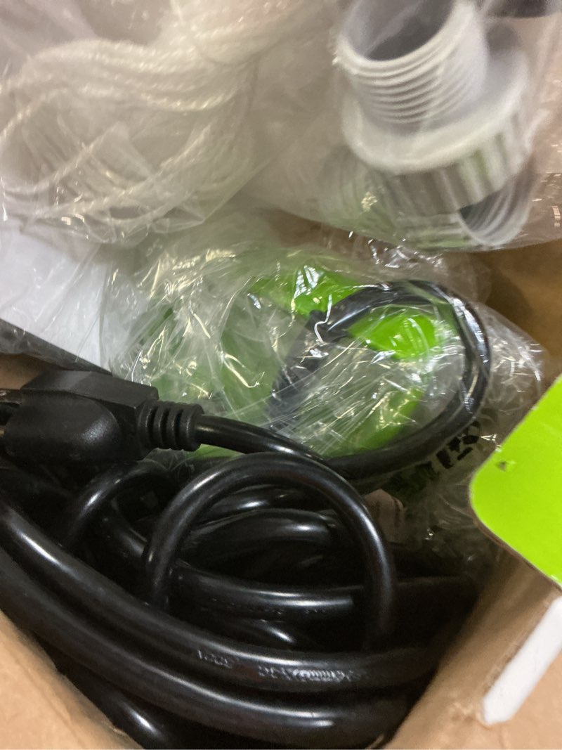 Condition photo showing New/Like New for Green Expert Handy Utility Pump Submersible 1/6HP, 25-Foot Long Power Cord, Easy to Remove Water in Pools Hot Tub Flooded House Garden Pond Tankless Heater, Small Backup Pump for Household Drainage