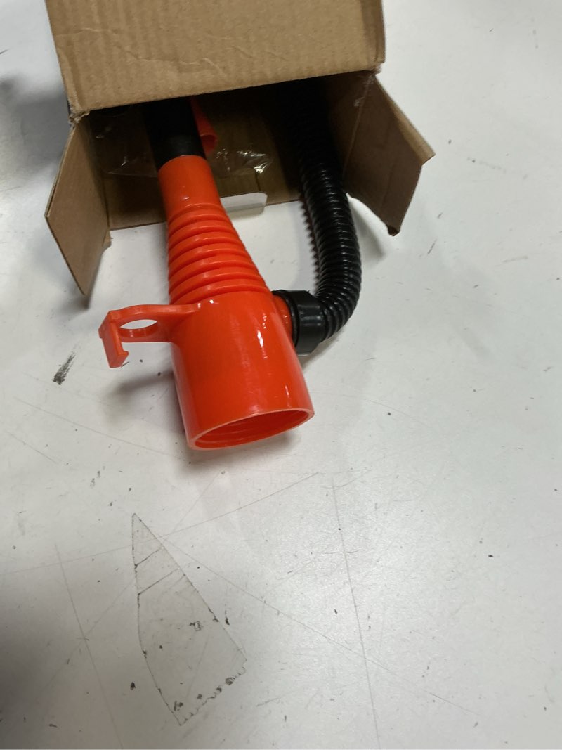 Condition photo showing Good Condition for BOLCOWE Fuel Transfer Pump 2.8 GPM Portable Battery Powered, Hand Fuel Pump Universal Fit Fuel Pumps for Vehicles, Boats, Lawn Equipment, Emergency & Home Use (Red Orange)