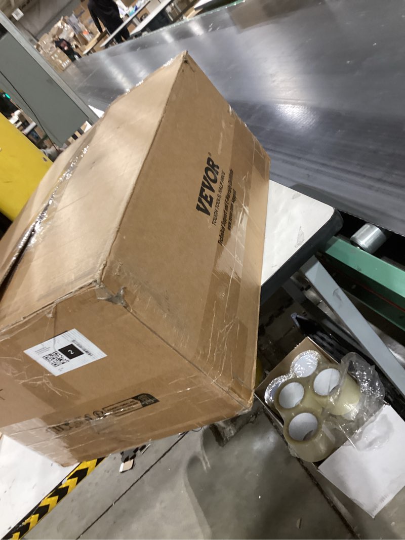 Condition photo showing As Is for VEVOR Push Lawn Sweeper, 21inch Leaf & Grass Collector, Heavy Duty Thickened Steel Durable to Use wi