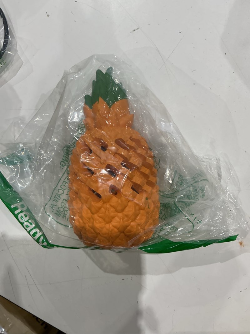 Condition photo showing Good Condition for pineapple dog chew toys - indestructible toys for medium aggressive chewers 6.3" medium