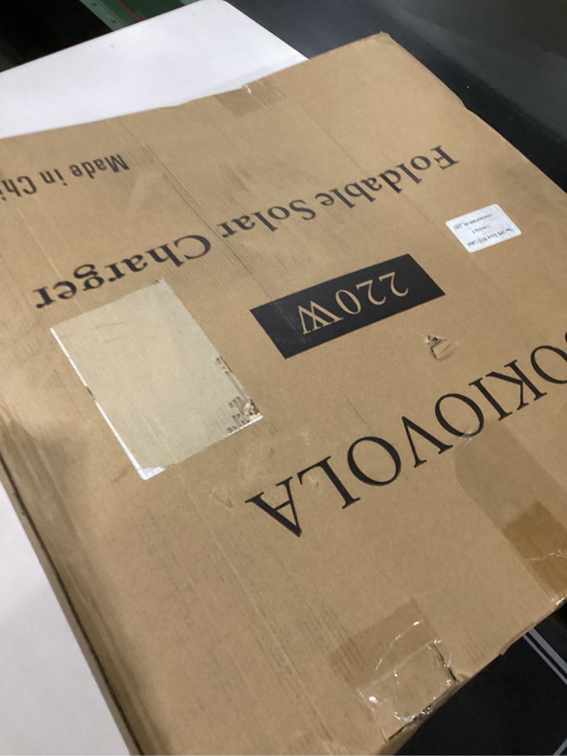 Condition photo showing New/Like New for SOKIOVOLA N-Type 16BB 220W Portable Solar Panel for EF/Jackery/Bluetti/Anker Power Station, IP68 Wat