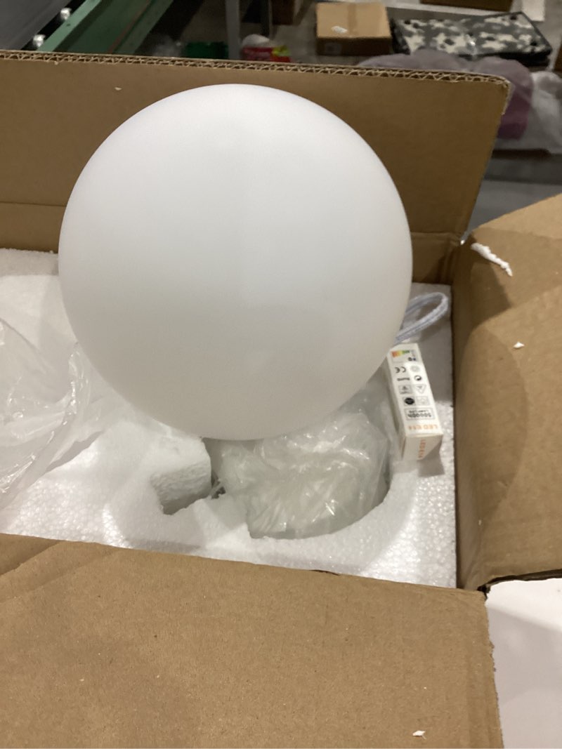 Condition photo showing Good Condition for arturesthome bedside table lamp for bedroom nightstand table lamp for living room,white night stand light lamp with round shade,modern bedroom lamp white 26cm*18cm