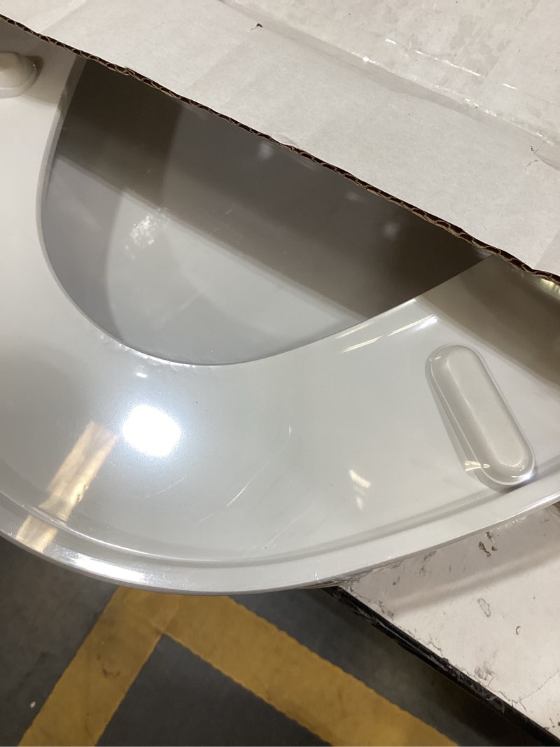 Condition photo showing Good Condition for Elongated Toilet Seat, 18.5” Soft/Slow Close Oval (Oblong) Toilet Seat for Elongated Toilets, No-Slam Quiet-Close Lid, Easy-to-Install & Clean, Durable Never-Loosen White Plastic Seat White Elongated(Oval)