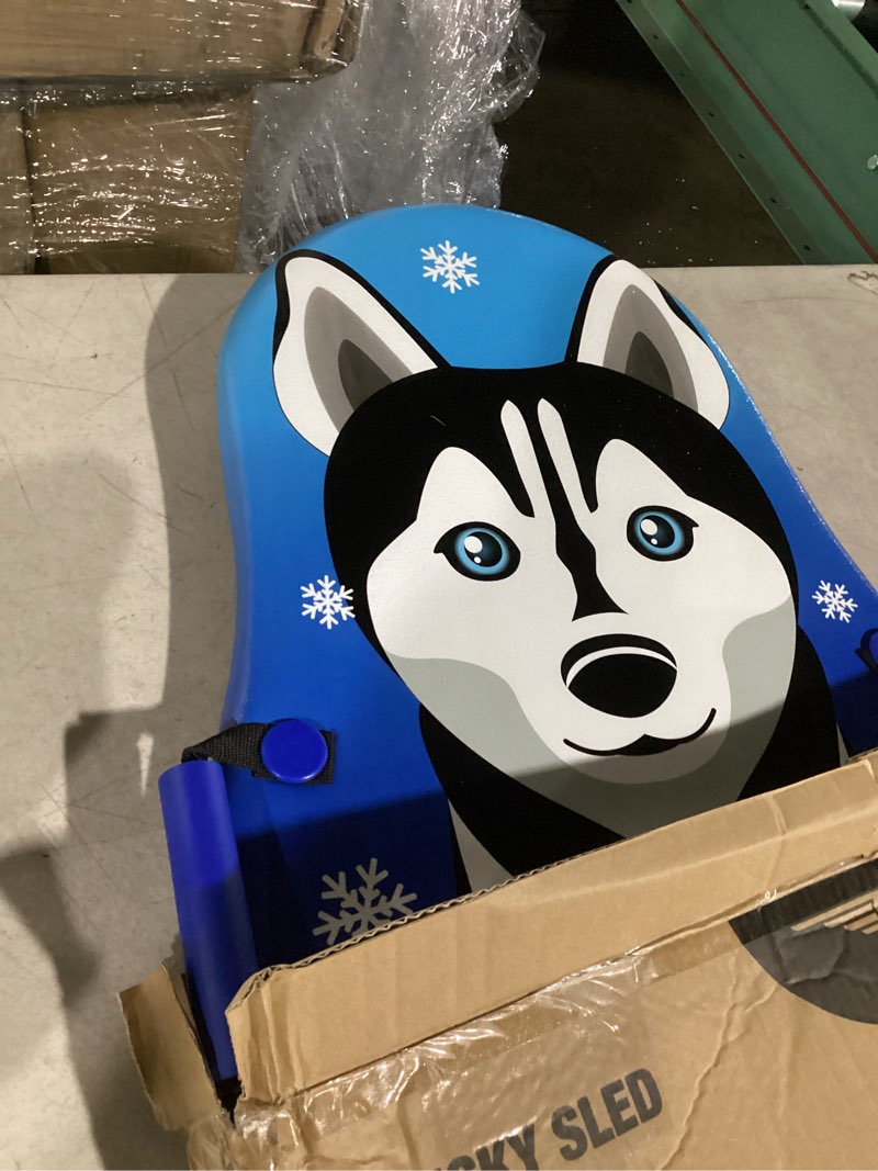 Condition photo showing Good Condition for Flybar Kids 36" Husky Dog Foam Toboggan Snow Sled with Slick Bottom & PE Core Build for Boys and Girls Ages 5+, Holds Up to 110 Lbs