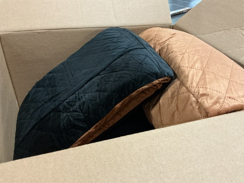 Condition photo showing As Is for Dog Car Seats for Small/Medium Dogs, FurFrolic Memory Foam Dog Booster Seat for Small Dogs up to 35 lbs, Travel Pet Car Seat with Washable Detachable Cover, Storage Pockets, 2 Safety Belt, Black Brown