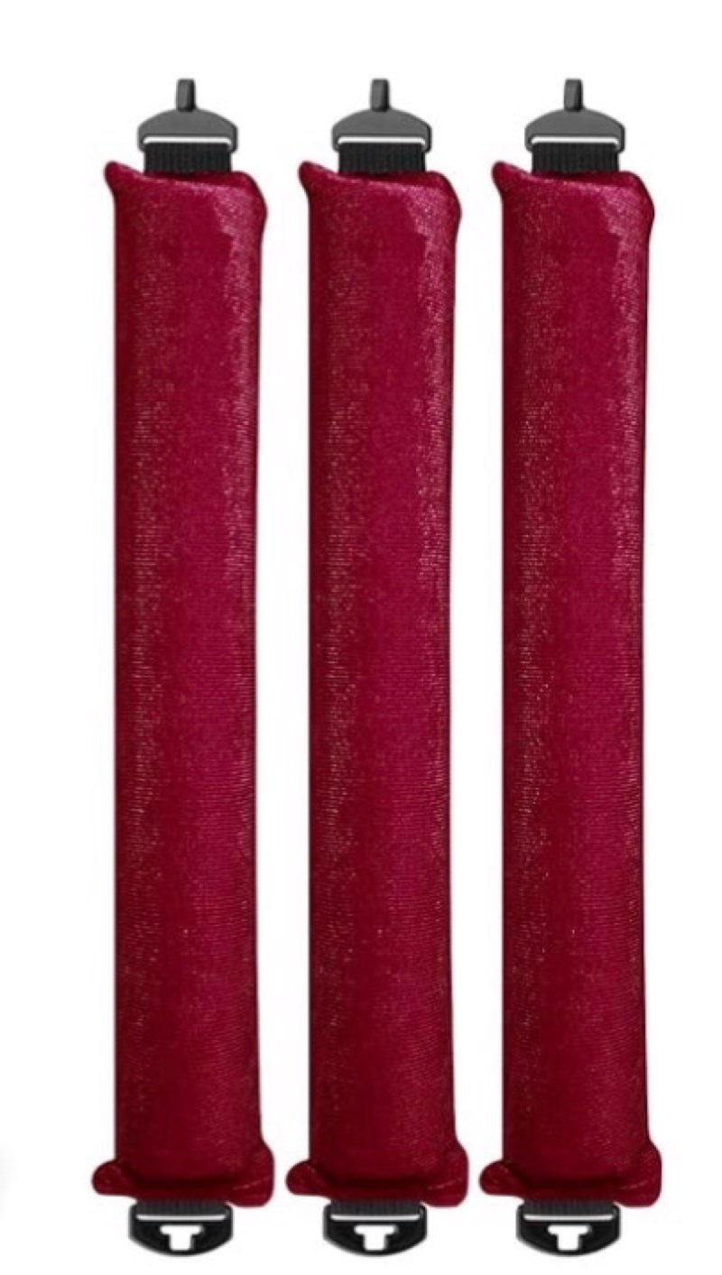 TULOBI 3 PcsH eatless Curtsfor All Hair Types (Burgundy)