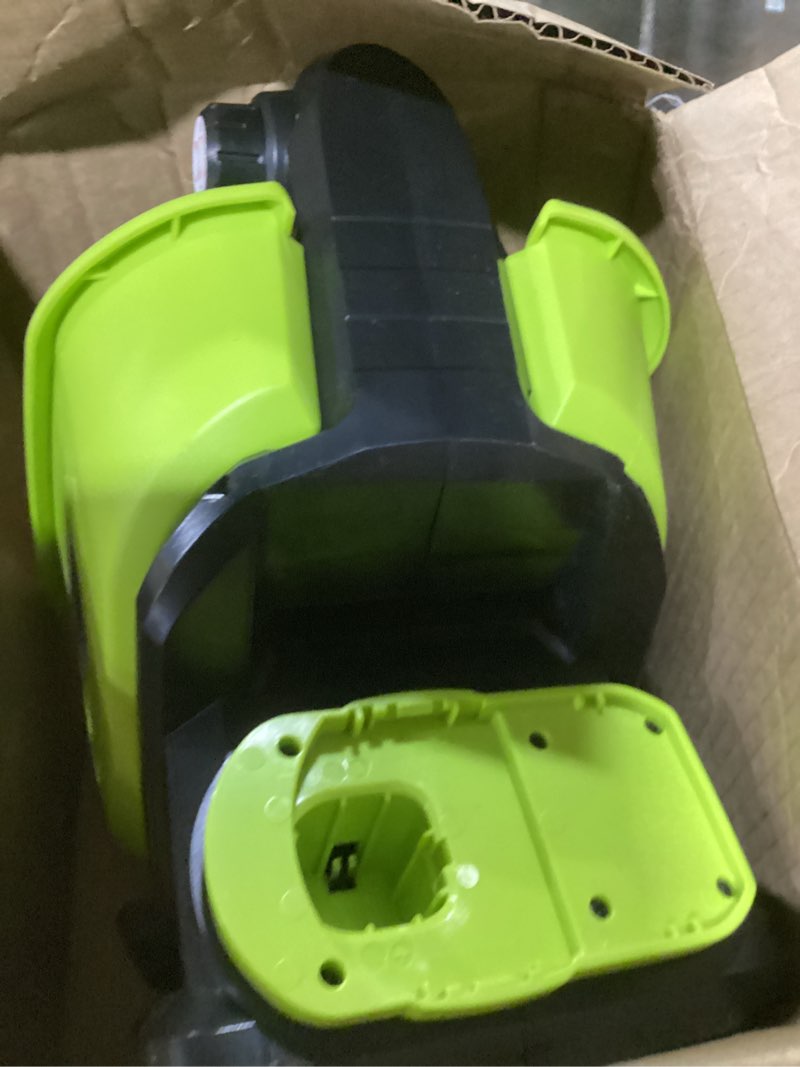 Condition photo showing As Is for Handheld Power Spreader for Lawns with 6-Speed Adjust & 8 Planting Settings, 3.7L Cordless Seed Spreader for Grass Seed, Fertilizer, Salt, Ice Melt - 2 * 2.0Ah Battery Included