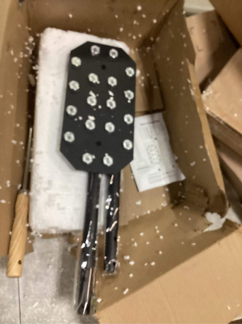 Condition photo showing As Is for Manual Lawn Aerator Garden Tool, with Half Moon Saw Tooth Hand Edger, Hand Grass Plug Aerators & A Cleaning Tool, Coring Aeration Tools for Gardening, Soil Compaction, Lawn Yard Care, Patented Black