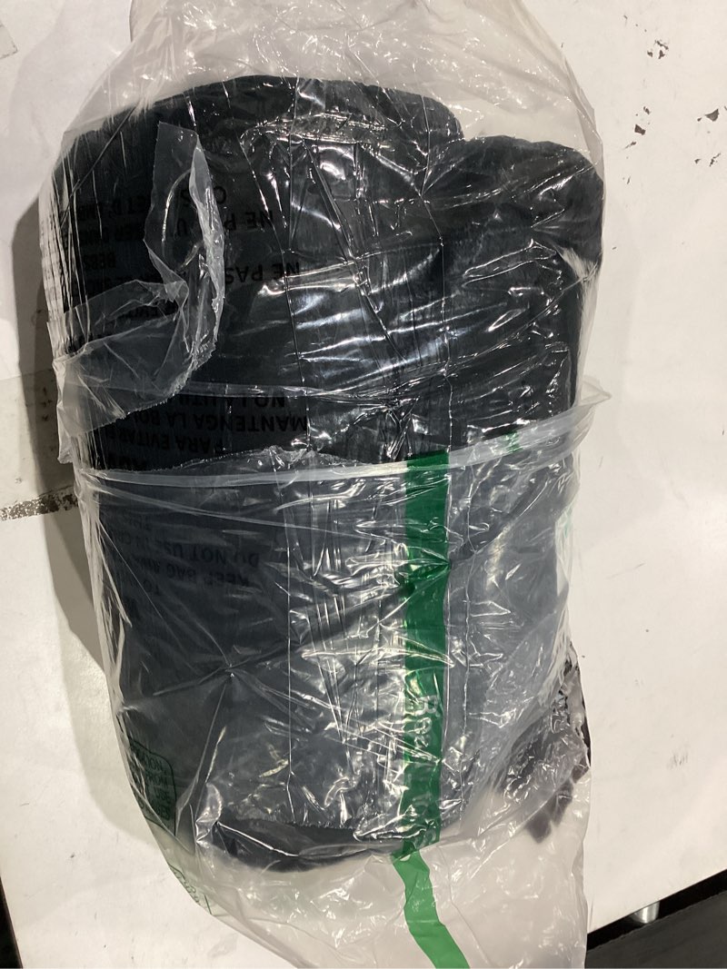 Condition photo showing As Is for CozyLux Comforter Full Size Set Black, 3 Pieces Solid Lightweight Soft Bed Set for All Season, Luxury Breathable Quilted Style Microfiber Down Alternative Bedding Sets (1 Comforter & 2 Pillowcases) Black Full