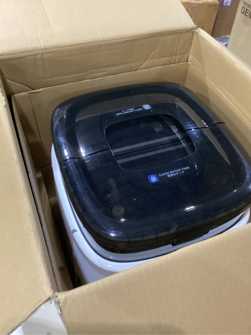 Condition photo showing As Is for No vacuum only station only Mop, 15000Pa Suction, 90-Day Self-Emptying, Obstacle Avoidance, Auto Mop Washing&Drying, All-in-One for Pet Hair Carpet, 5G WiFi Alexa/APP/iWatch Control, M3 M3-Beige