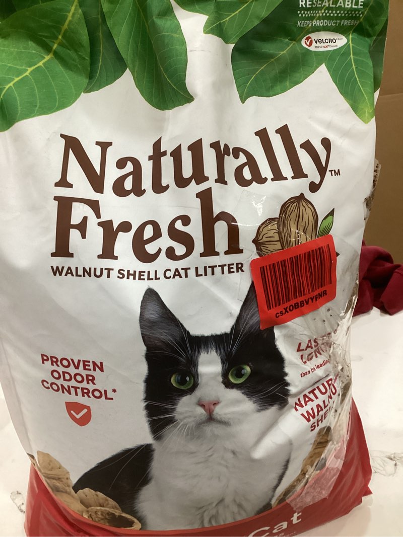 Naturally Fresh Cat Litter Made from Walnut Shells, Unscented, Multi-Cat, Upcycled, Low Dust, Sustai