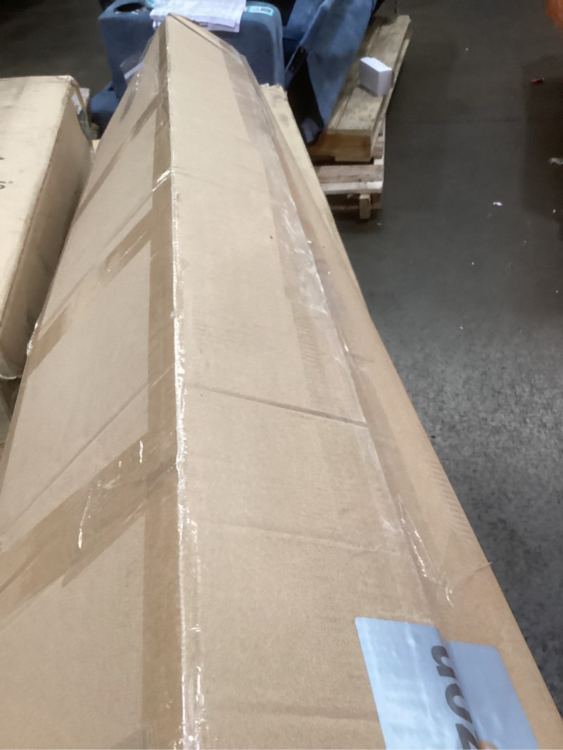 Condition photo showing As Is for Amazon Basics Smart Box Spring Bed Base, 5-Inch Height Mattress Foundation, Tool-Free Easy Assembly, Queen, 79"L x 59.5"W x 5"H, White Queen(79"L x 59.5"W) 5-Inch Height