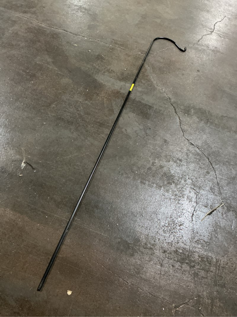 Condition photo showing As Is for sunnydaze decor 82-in black metal garden shepherd's hook