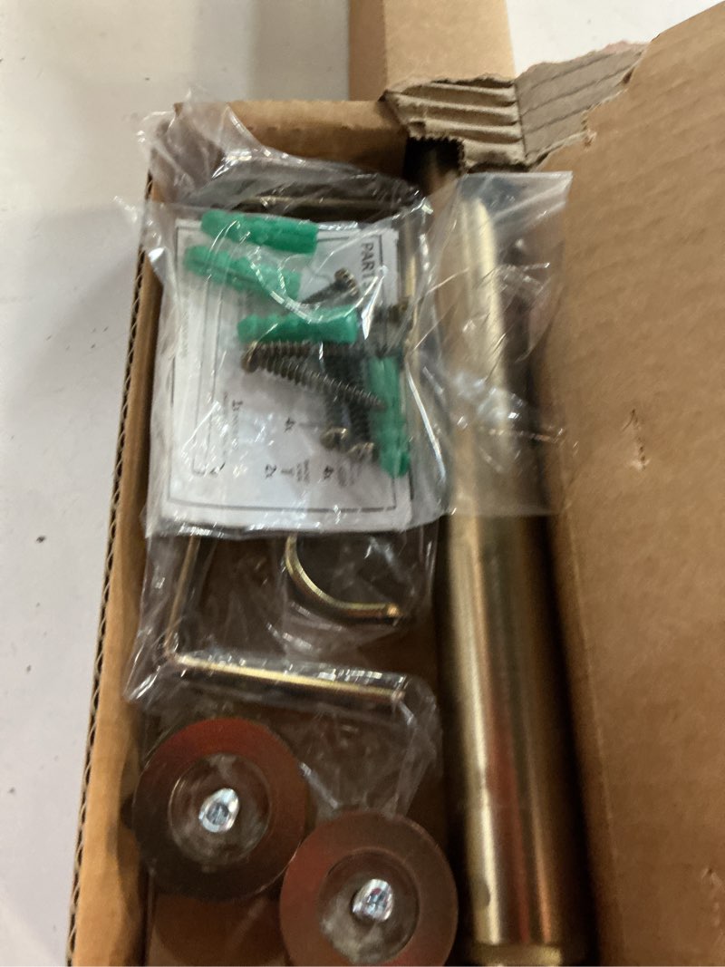 Condition photo showing New/Like New for ivilon drapery window curtain rod - end cap style design 1 inch pole. 28 to 48 inch color warm gold 28 to 48 in.