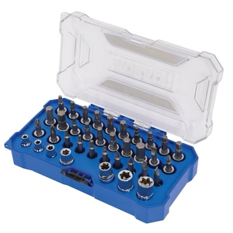 kobalt 37 -piece 1/4-in 3/8-in drive set flathead/hex/phillips/torx bit driver socket