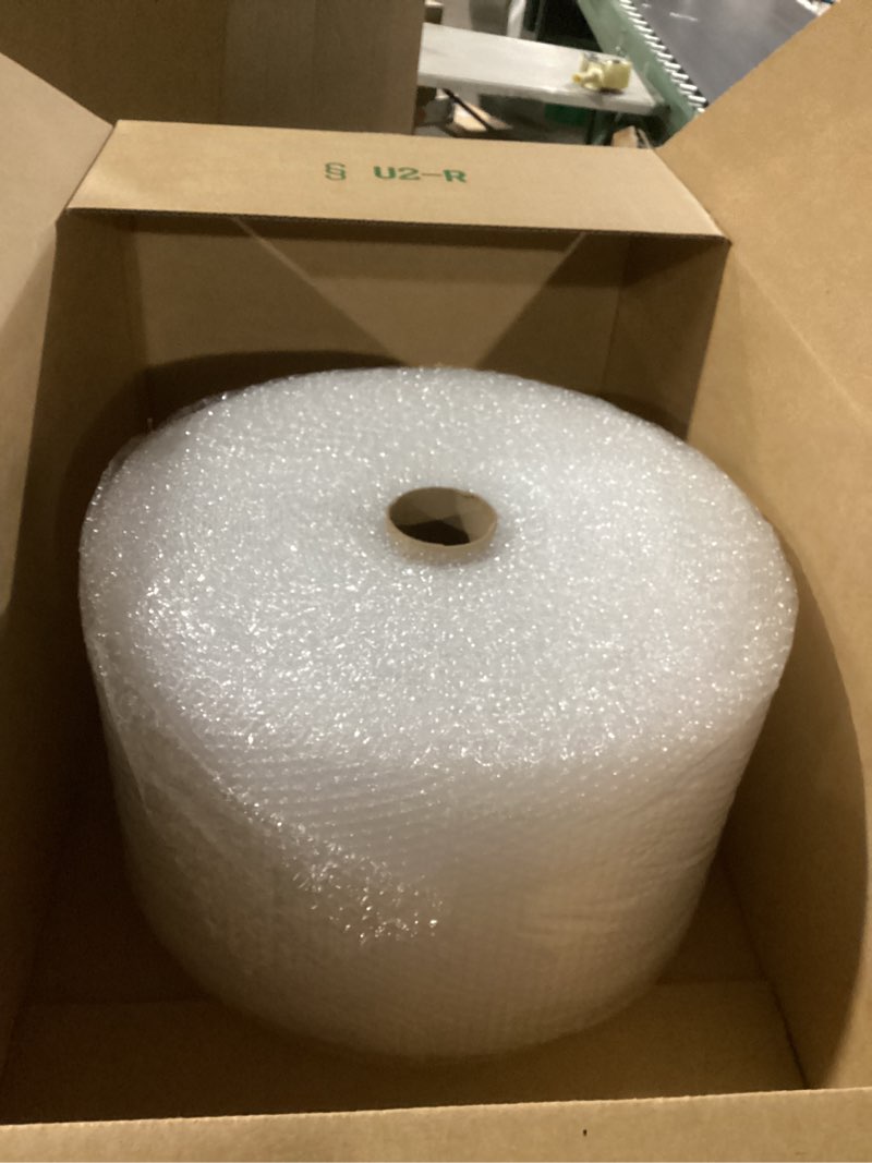 Condition photo showing Good Condition for Amazon Basics Bubble Cushioning Wrap Packing Material for Fragile Items, Perforated, 12 inch x 175 ft Long Roll, Small 3/16", Clear Clear 12 inch x 175 ft