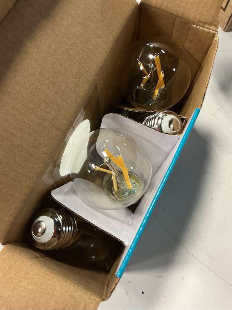 Condition photo showing New/Like New for 100-watt equivalent a19 energy star dimmable clear glass led light bulb true white (4-pack)