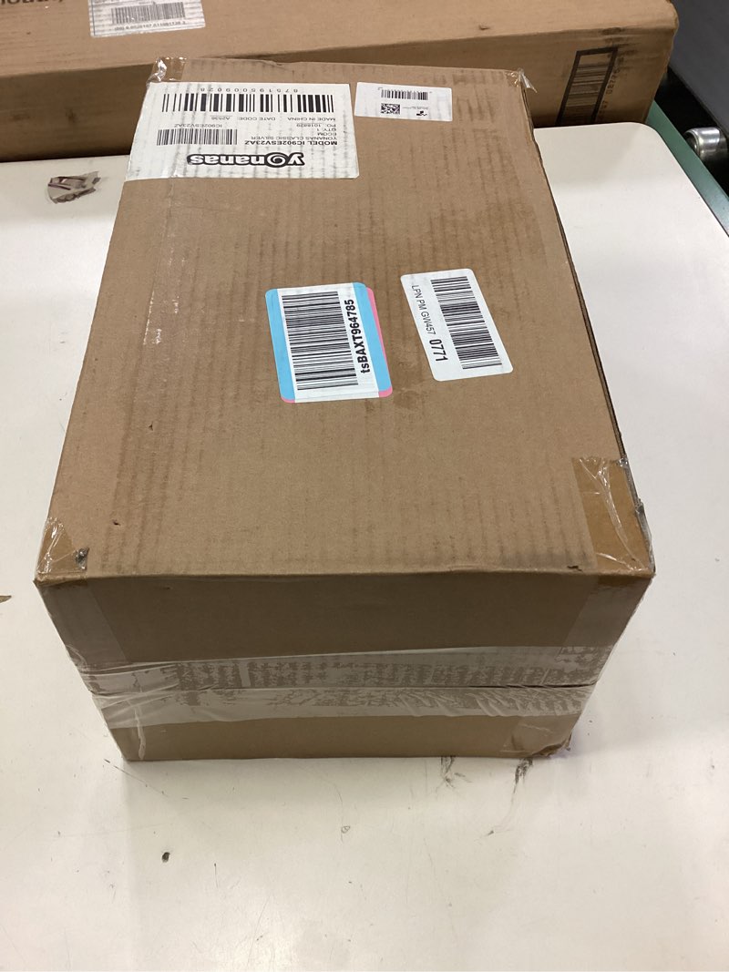 Condition photo showing New/Like New for yonanas classic frozen fruit soft serve maker for healthy vegan and dairy-free treats, 200w silver machine with 36 recipes, bpa free, easy to clean, quick and simple to use silver 200-watts