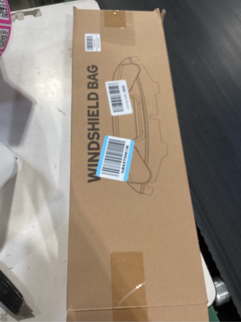 Condition photo showing Good Condition for pbymt windshield bag, fairing windshield bag 3 pocket batwing, waterproof motorcycle windscreen bag compatible with harley touring electra glide street glide flhx flh trike models 1996-2013