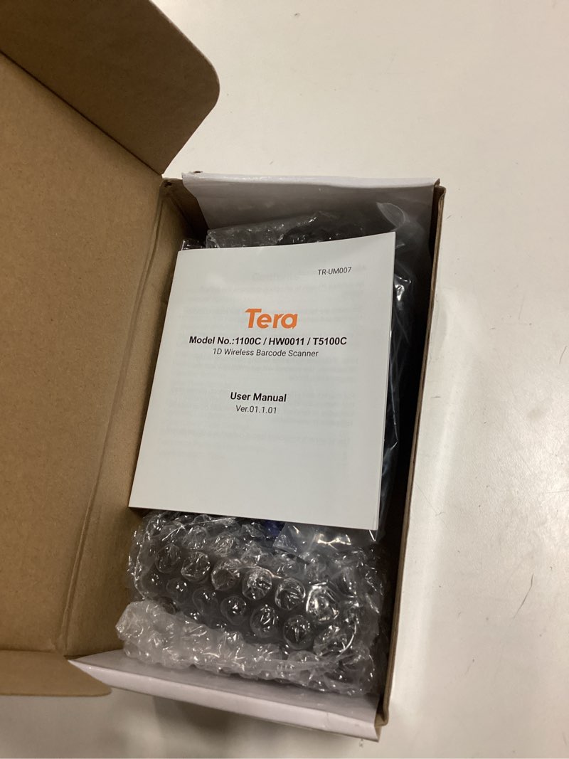 Condition photo showing New/Like New for Tera Pro 1D Wireless Barcode Scanner 3 in 1 Bluetooth & 2.4G Wireless & USB Wired CCD Cordless 2500 Pixel Bar Code Reader with Battery Level Indicator for Windows Mac Android iOS Model T5100C