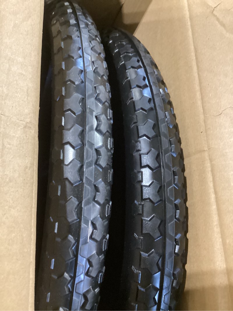 Condition photo showing Good Condition for parts camp 20" flat free tire cart wheels replacement rubbermaid wheelbarrow wheels garden cart replacement wheels with 5/8" 3/4" bearing for utility carts/lawn carts/wheelbarrow 2pack