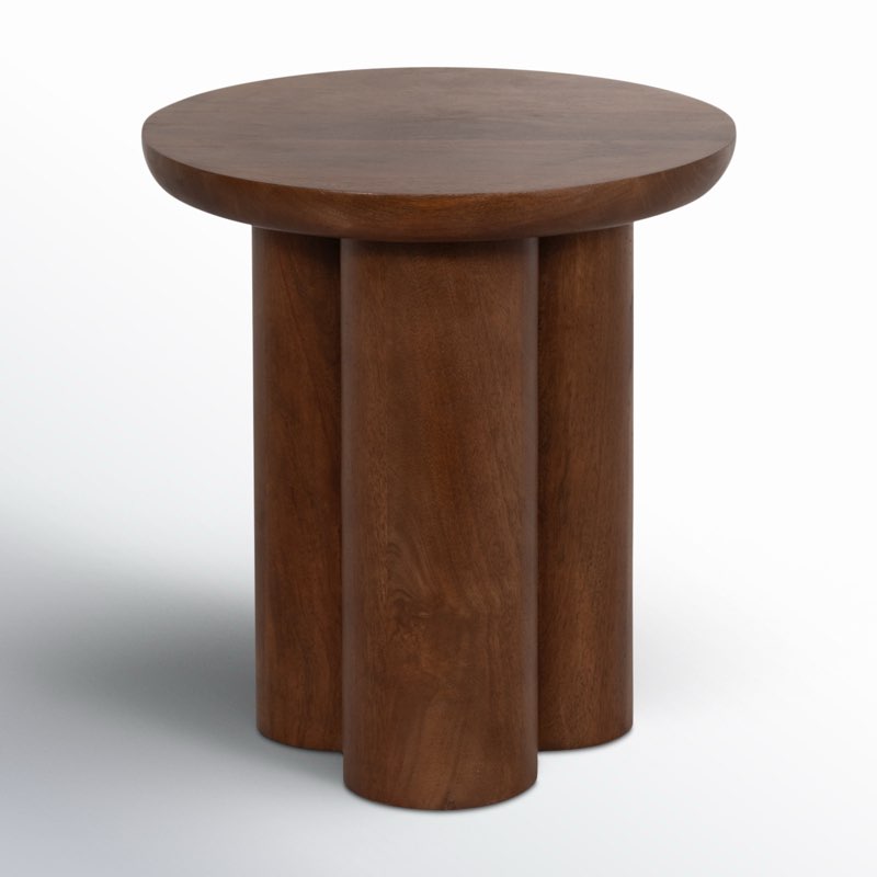 Faustine End Table Color: Brown