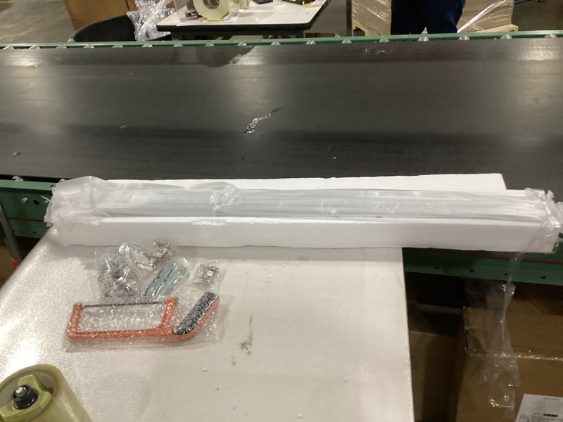 Condition photo showing Good Condition for Curtain Track, Ceiling Curtain Track for Room Divider, Ceiling Mount Rail Set with Roller Hooks, White, 9ft - 12ft white 9ft - 12ft