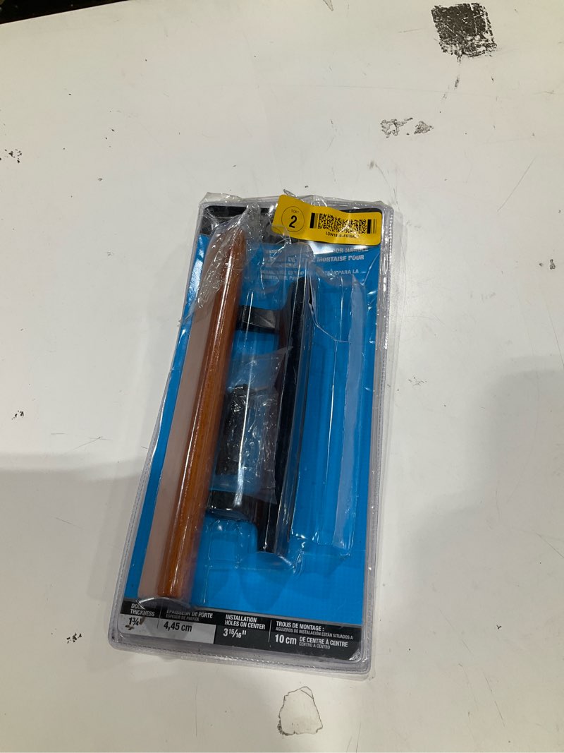 Condition photo showing As Is for incomplete, wright products 3.9375-in mortise style sliding patio door handleset