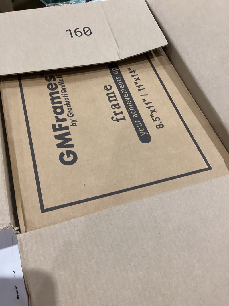 Condition photo showing New/Like New for GraduationMall 8.5x11 Diploma Frame with Black over Gold Mat or Display 11x14 Document without Mat, UV Protection Acrylic, Mahogany with Gold Beads Mahogany With Gold Beading 11x14 or 8.5x11 With Mat