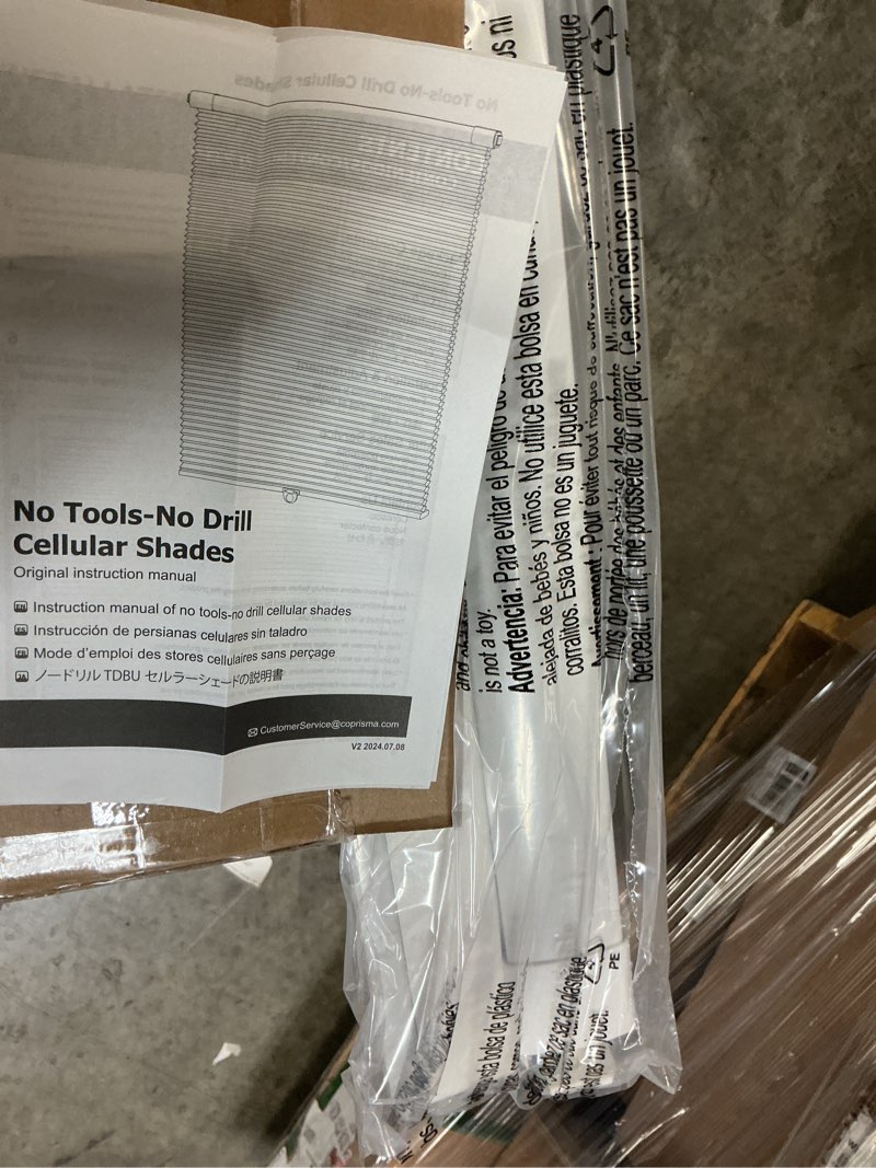 Condition photo showing Good Condition for No Tools-No Drill Cellular Shades