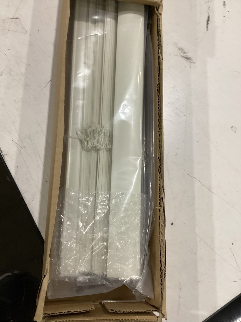 Condition photo showing Good Condition for lazblinds 1" light filtering vinyl mini blinds, beige, 48" w x 48" h | horizontal window blinds for home, cordless shades for indoor windows beige 48"w x 48"h