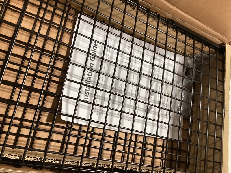 Condition photo showing Good Condition for walmann 2 pack garage wall shelf, 23.5" x 12" wall mounted storage shelves for garage, closet, laundry room, heavy duty wall shelving, holds up to 65 lbs(black)
