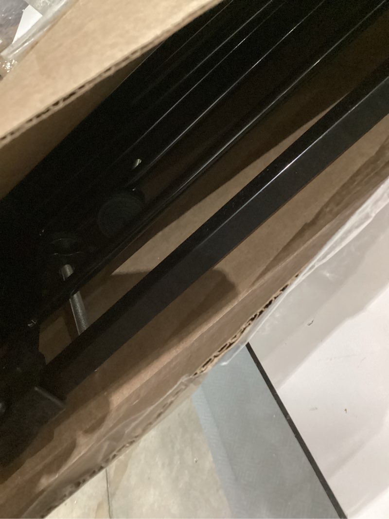 Condition photo showing As Is for Regalo Easy Step 38.5-Inch Wide Walk Thru Baby Gate, Includes 6-Inch Extension Kit, Pressure Mount Kit, Wall Cups, Black Black 29-38.5"W x 30"H