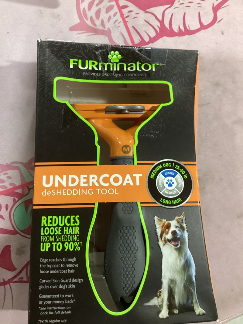 Condition photo showing Good Condition for furminator undercoat deshedding tool for pets - long hair - medium