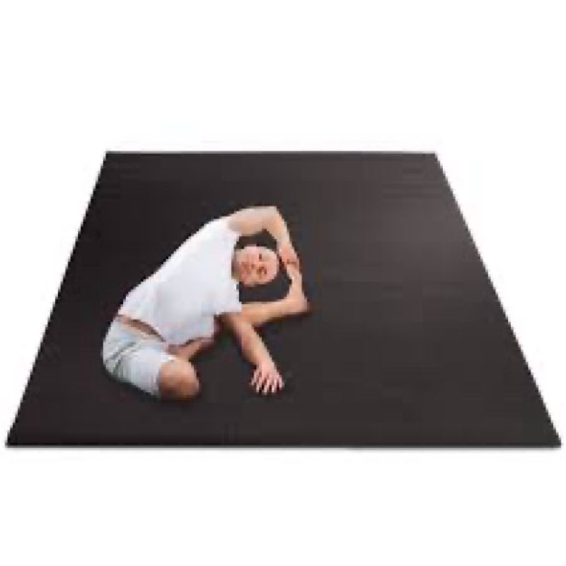 beswin large exercise mat 8' x 4'(8mm), extra thick workout mats for home gym flooring, high density